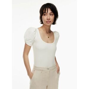 NWT Wilfred Womens Awe T Shirt Puff Sleeve Top Size Small